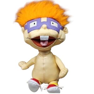 Nickelodeon Stuffed Animal Rugrat with Orange Hair and Purple Glasses